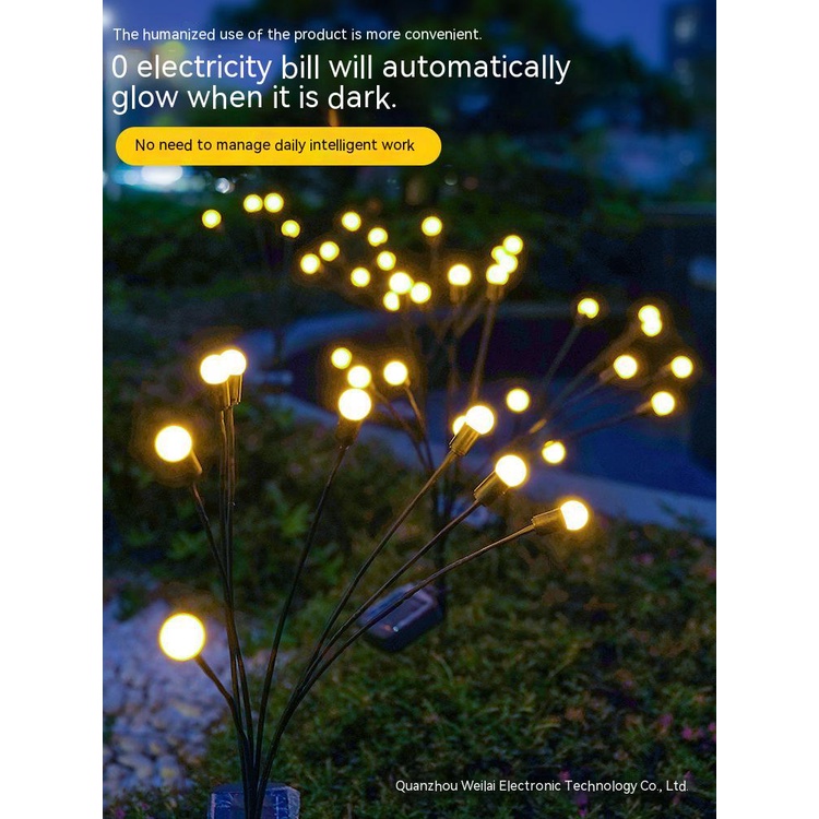 Đèn Led Trang Trí Sân Vườn Sử Dụng Năng Lượng Mặt Trời Chống Thấm Nước