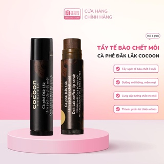 Tẩy da chết môi cà phê Đắk Lắk Cocoon môi ẩm mềm 5g