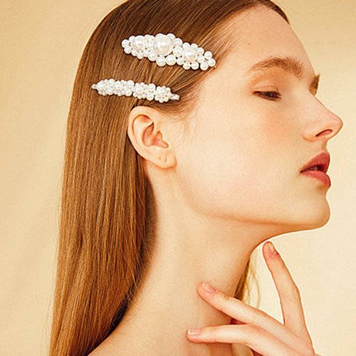 Cocory vn Kẹp tóc đính ngọc trai xinh xắn cho nữ