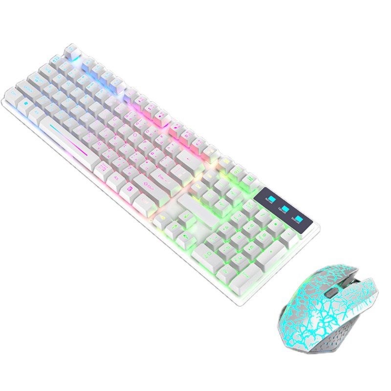 Bộ Bàn Phím Cơ Và Chuột Chơi Game T13 Có Đèn Led Nền Rgb