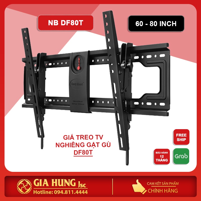 Giá treo ti vi chúc lên xuống NB DF80T (60-80 INCH)GẬT GÙ Hàng nhập khẩu