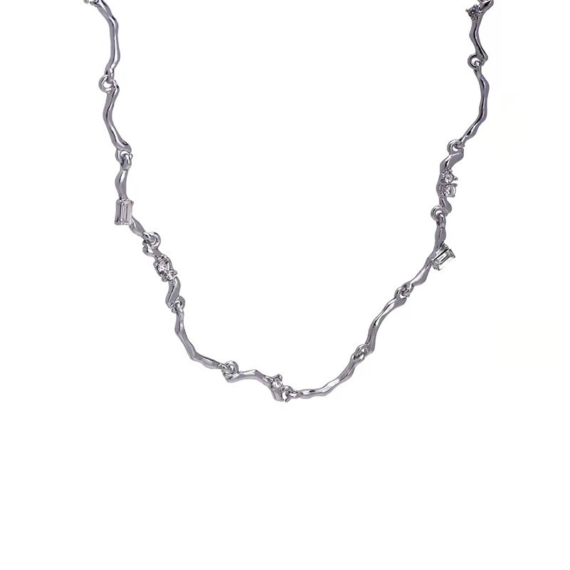 Vòng Cổ Thiết Kế Gợn Sóng Độc Đáo Thời Trang Mới Cho Nữ