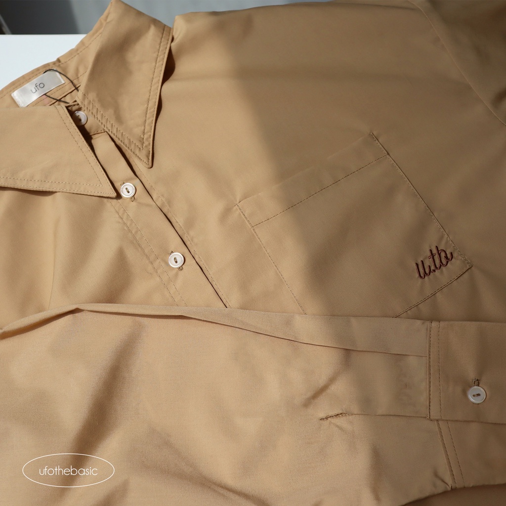 [Mã SKAMFSW175 giảm 10K đơn 50K] Áo sơ mi dài tay vải thô mềm - Poplin Shirt - ufo.thebasic | BigBuy360 - bigbuy360.vn