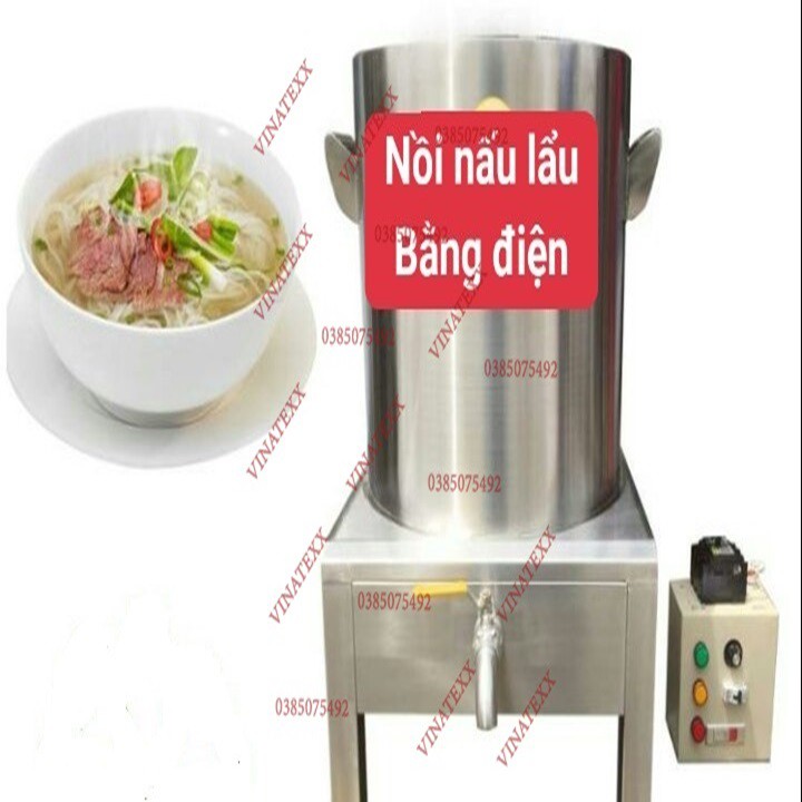 Nồi nấu nước phở 30L chạy bằng điện 220v