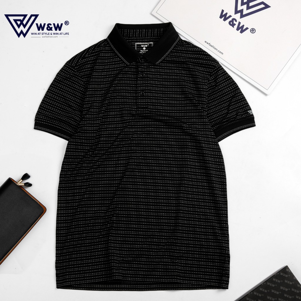 Áo Polo Nam W&W Dáng Regular Fit Áo Thun Có Cổ, Thoáng Mát, Bền Màu WPO78R