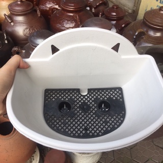 Chậu trồng cây treo ban công chung cư, Chậu ốp, treo, đính tường bằng nhựa PP cứng dày dặn, trang trí nhà cửa, sân vườn