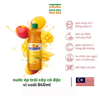 Nước ép xoài sunquick mango juice 840ml đẹp da tốt cho sức khỏe - ảnh sản phẩm 2