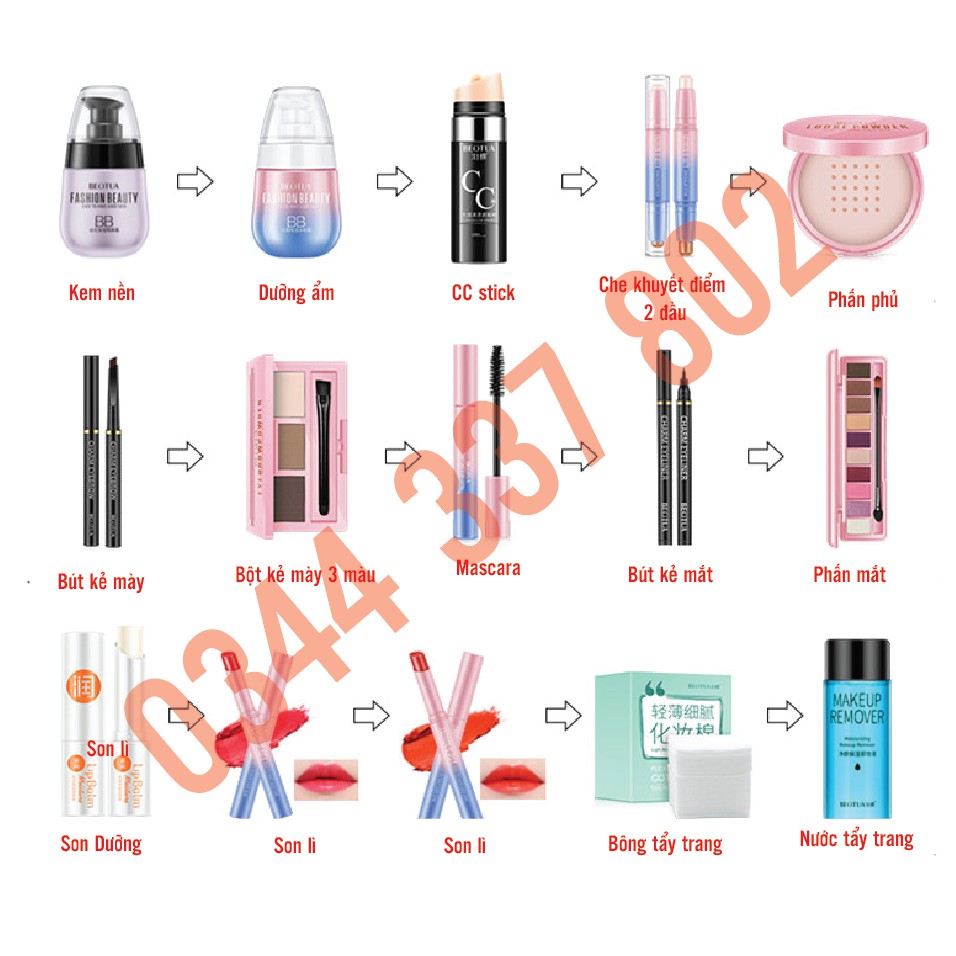 Bộ trang điểm 14 món đẹp | BigBuy360 - bigbuy360.vn
