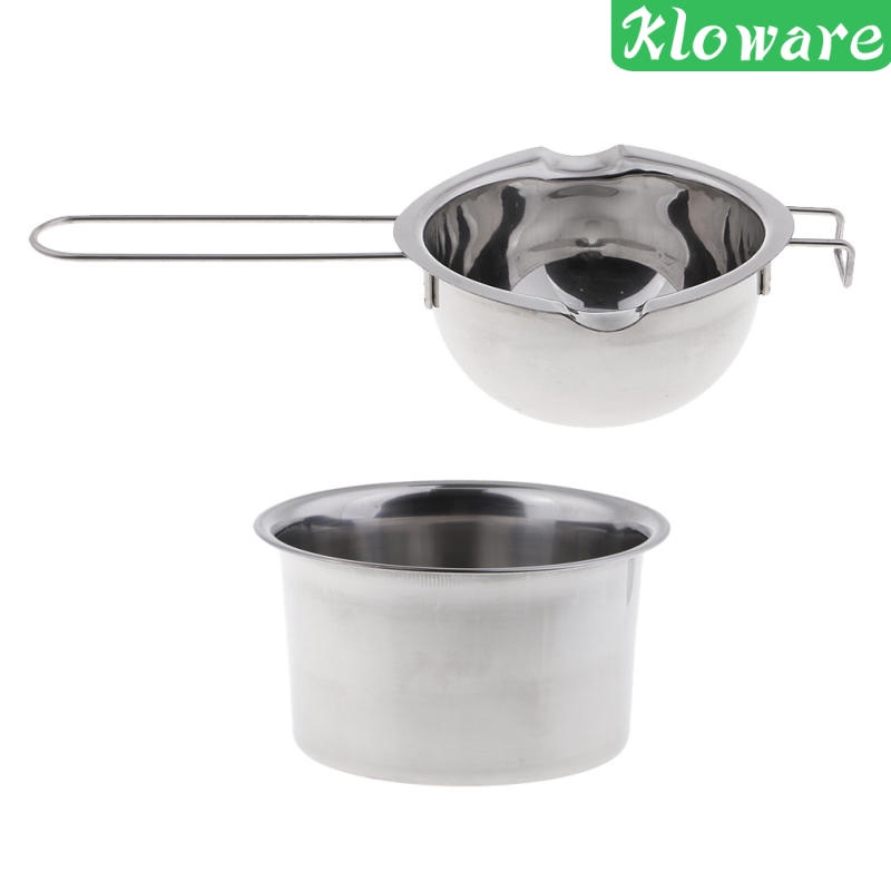 Bộ 2 nồi đun nóng chảy sáp bằng thép không gỉ