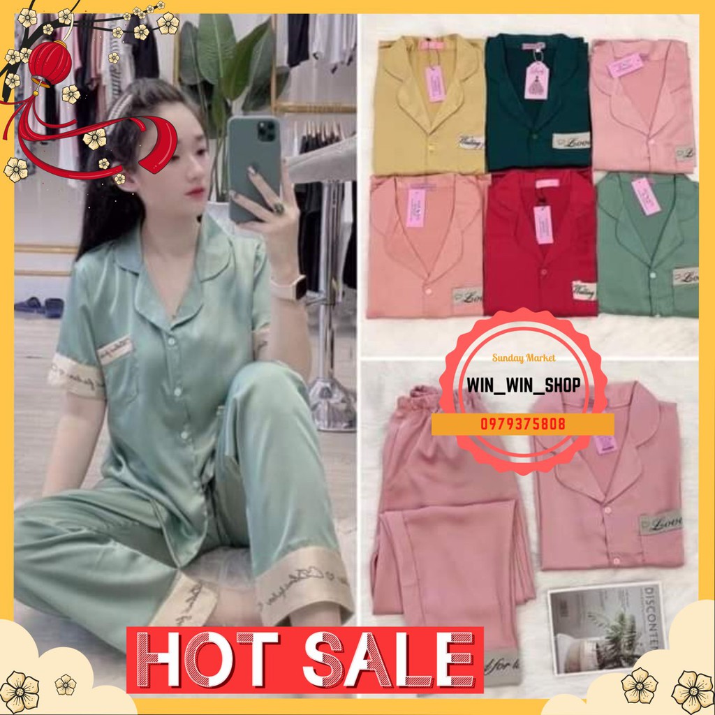 PIJAMA ÁO CỘC QUẦN DÀI DÀI [ VIDEO THẬT]