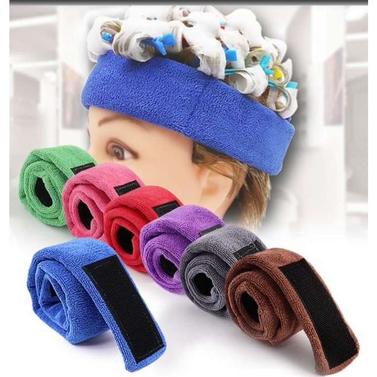 Băng đô quấn tóc khi hấp hay tra dập số 2