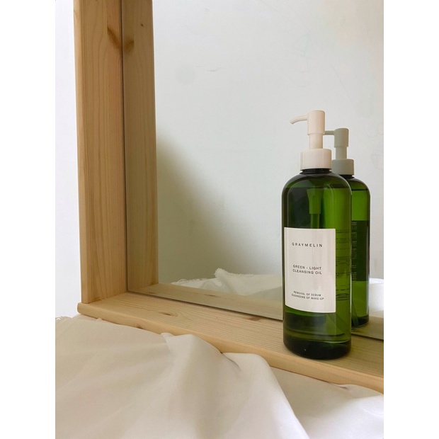 Dầu Tẩy Trang Trà Xanh Graymelin Green Light Cleansing Oil 400ml Dành Riêng Cho Da Nhạy Cảm