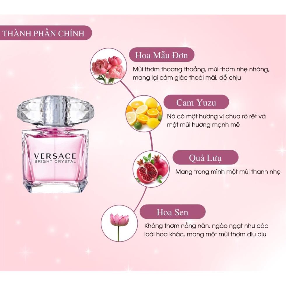 Nước hoa nữ Versace Bright Crystal Dễ Thương Cuốn Hút EDT 90ml - Dầu thơm nữ tinh tế cá tính
