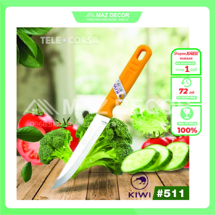 [Dao thái lan chính hãng] Dao thái lan cắt tỉa hoa quả cán vàng kiwi giá rẻ 511