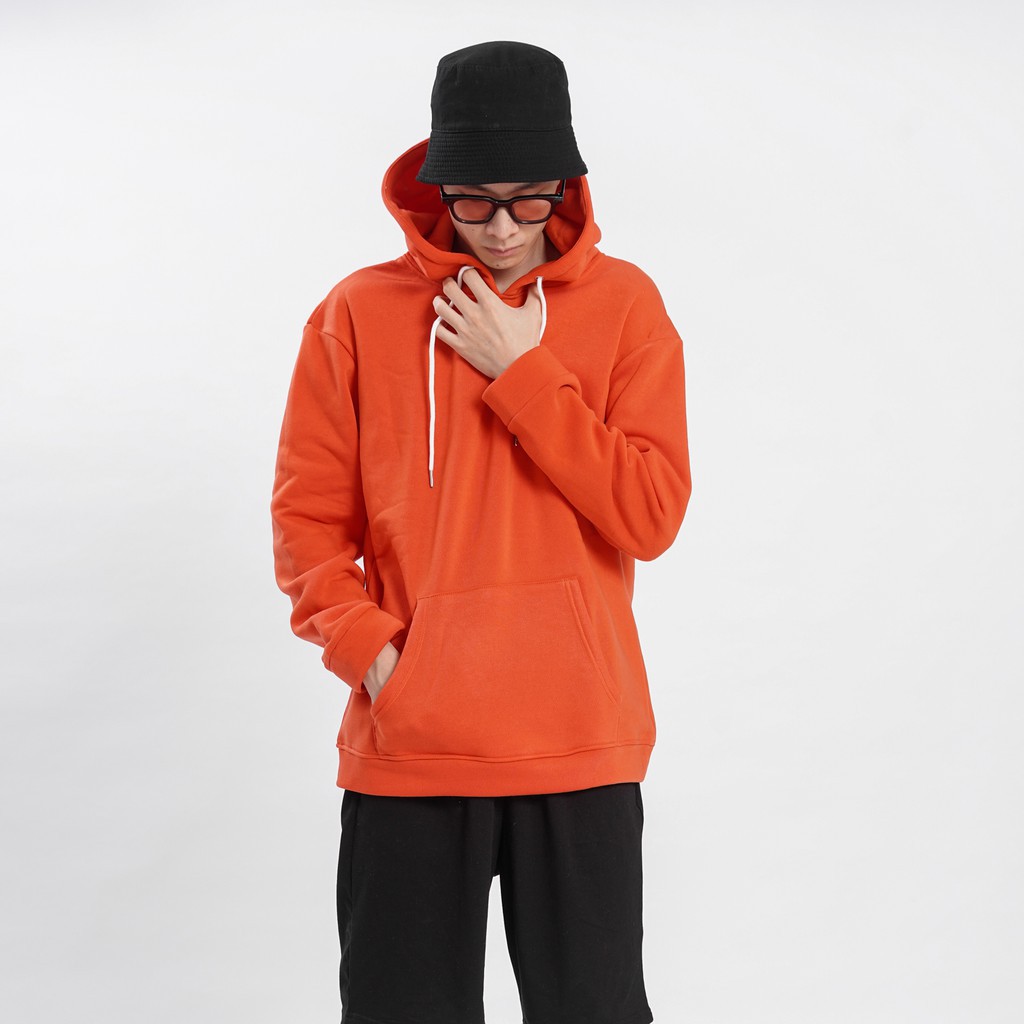 áo hoodie Áo mũ Hoodie Unisex N7 nỉ bông trơn basic cặp đôi nam nữ Oversize Ulzzang Hàn Quốc thu đông form rộng 10 MÀU