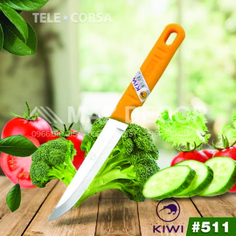 [Dao thái lan chính hãng] Dao thái lan cắt tỉa hoa quả cán vàng kiwi giá rẻ 511