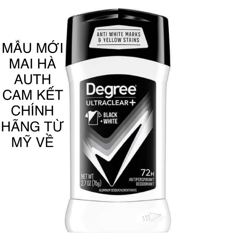 Lăn Nách Khử Mùi Sáp Degree 76G Nam Từ Mỹ