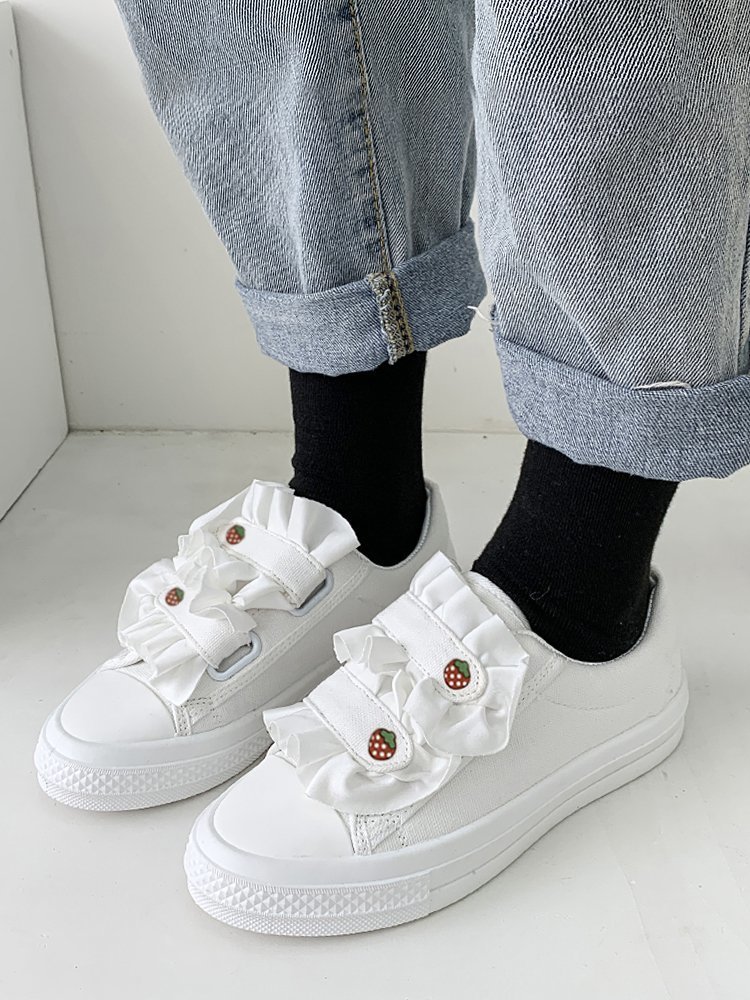 Ulzzang Strawberry Casual Canvas Shoes