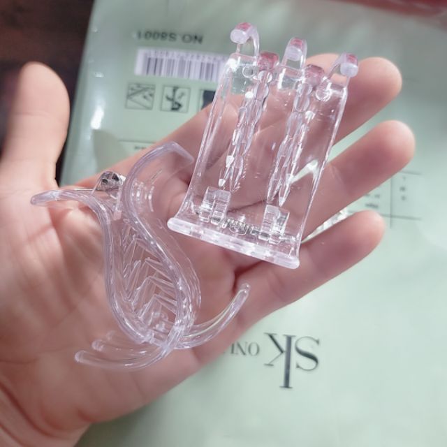 Kẹp tóc càng cua 5 răng trong suốt