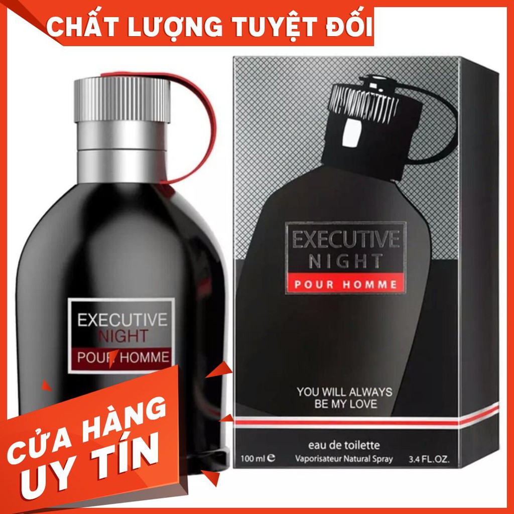 [Hot] [ Chai 100ml ] Nước hoa nam cao cấp Executive Night Pour Homme phiên bản quốc tế -NH7-D1T2