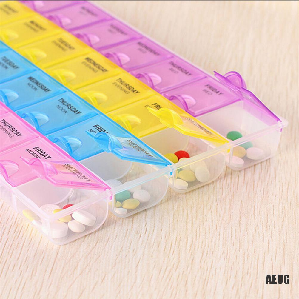 [Hàng mới về] Hộp đựng thuốc 7 ngày theo tuần tiện lợi