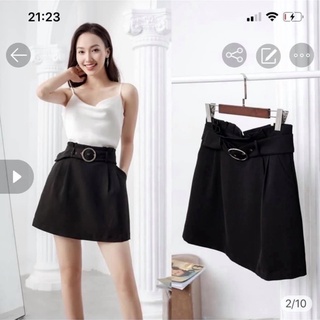 Chân váy ngắn kèm đai