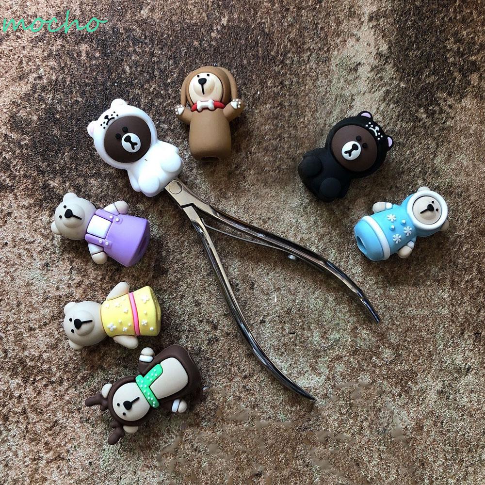 [Hàng mới về] Vỏ Đậy Kềm Cắt Da Chết Hình Động Vật Bằng Nhựa Pvc Mềm Phong Cách Hàn Quốc Dễ Thương