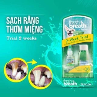 FRESH BREATH Combo Gel Dung Dịch Hòa Nước Uống Dành Cho Chó