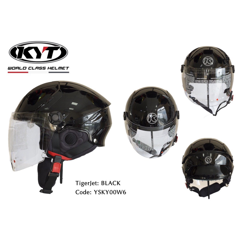 Nón bảo hiểm 3/4 KYT Tiger Jet cao cấp mẫu mới nhất