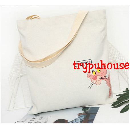 Freeship 99k TQ_Túi tote báo hồng Pink Panther