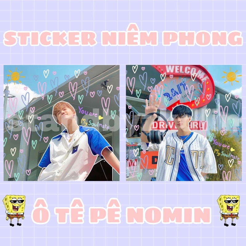 STICKER NIÊM PHONG OTP NOMIN / JENO JAEMIN NCT DREAM