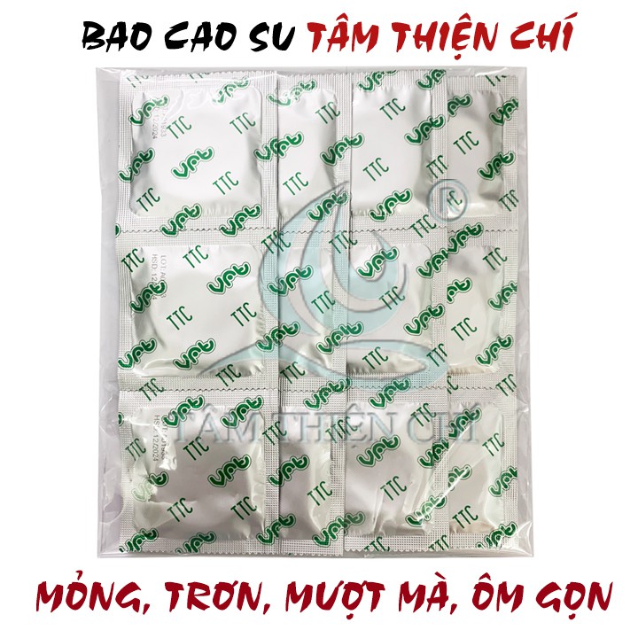 Bao cao su Tâm Thiện Chí Ultrathin Longer túi 12 chiếc TTC