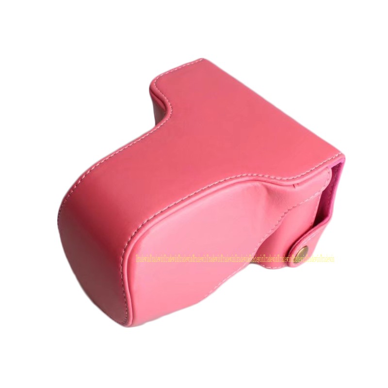 Túi đựng máy ảnh da PU có dây đeo dành cho Fujifilm X-A7 XA7 với ống kính 15-45mm