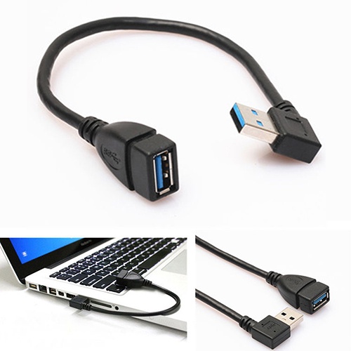 Dây cáp nối dài chuyển đổi USB 3.0 đầu cái sang đầu đực góc phải 90 độ