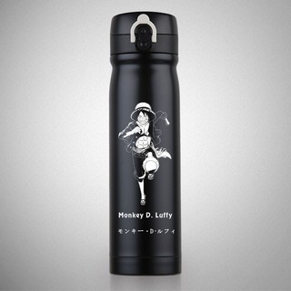 Bình Nước Giữ Nhiệt Bằng Thép Không Gỉ 304 In Hình One Piece Luffy Sauron Yamato