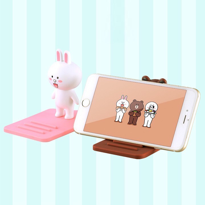 Giá đỡ điện thoại Thỏ cony, Gấu Brown, Vịt vàng siêu đáng yêu ( Giao hình ngẫu nhiên )