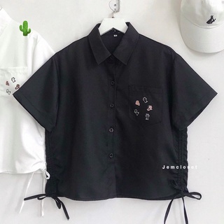 [Mẩu Hot] Áo Sơ Mi Rút Dây 2 Bên