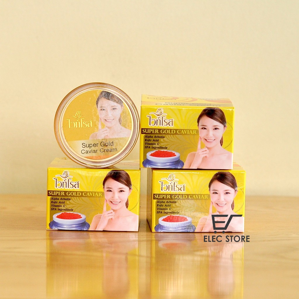 Bộ 12 Hộp Kem Dưỡng Trắng Da Cao Cấp Face Super Gold Caviar Thái Lan