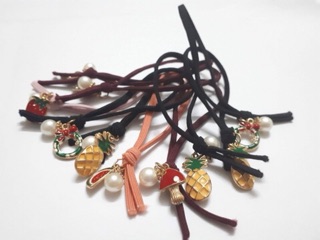 Dây cột tóc hoa quả, giáng sinh
