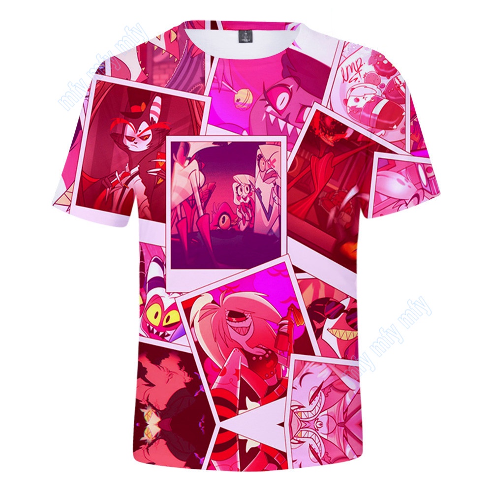 Áo Thun Thể Thao Tay Ngắn In Họa Tiết Anime Helluva Boss Thời Trang Cho Nam Và Nữ