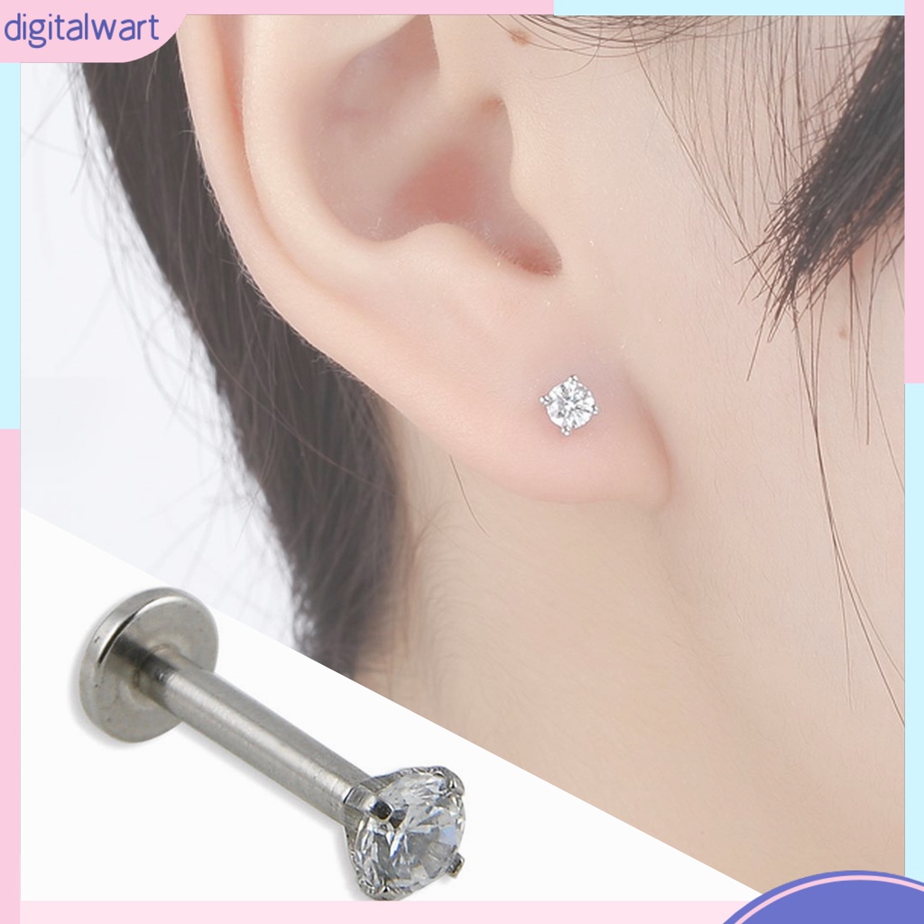 1 khuyên mũi đính kim cương giả cho nam nữ