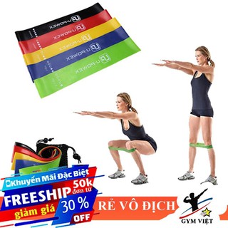 🎁 Bộ 5 dây đàn hồi miniband tập mông chân ❤️ FREE SHIP ❤️ Tặng túi đựng [ HOT ]