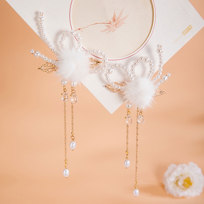 Kẹp Tóc Hình Bướm Bằng Hợp Kim Phối Tua Rua Hóa Trang Dự Tiệc Cho Bé Gái