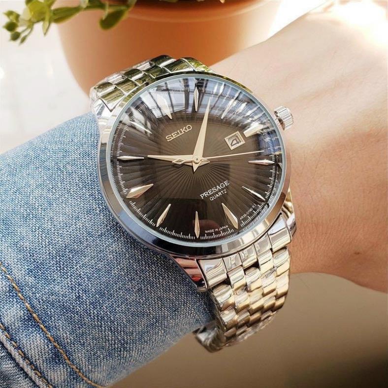Đồng Hồ Nam Seiko- Đồng Hồ Nam Dây Kim Loại Cao Cấp Có Lịch Ngày Mặt Kính Chống Xước Chống Nước 3ATM Bảo Hành 24 Tháng | BigBuy360 - bigbuy360.vn