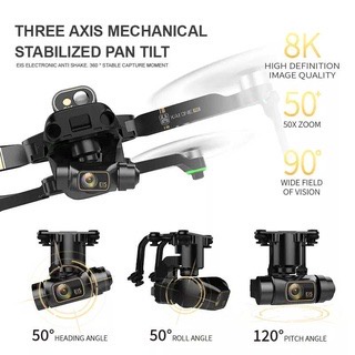 Flycam Kaione Max 4k gimbal 3 trục bay 1200m có cảm biến va chạm