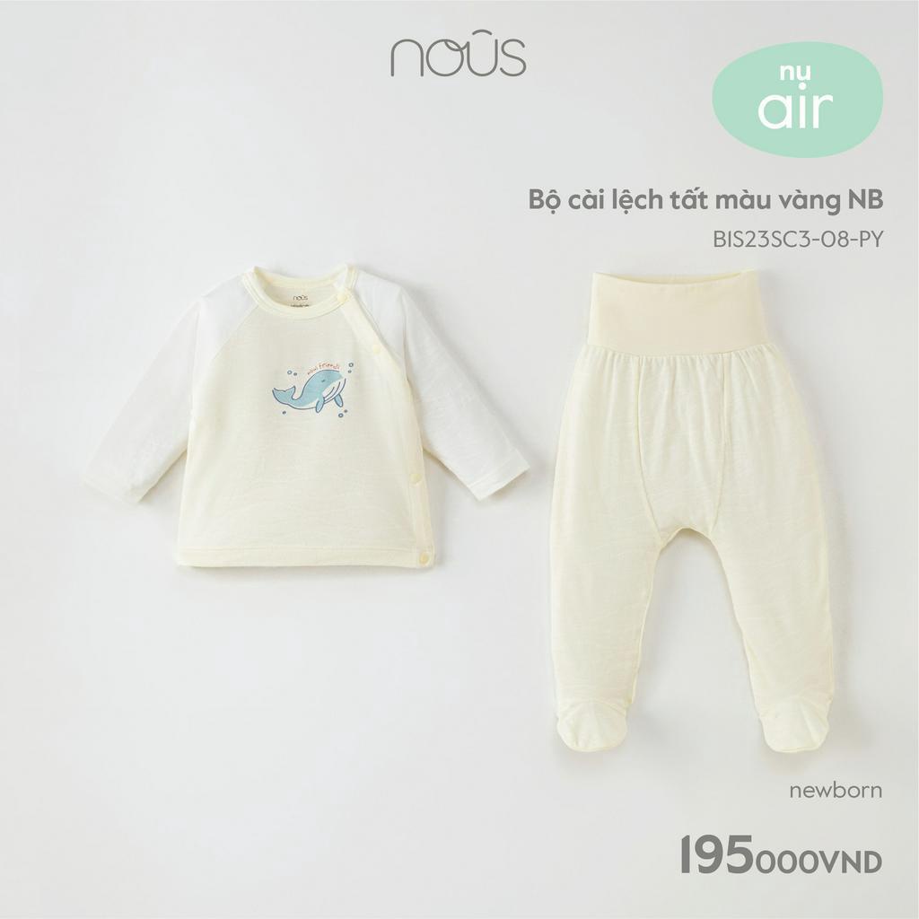 [FULL] Bộ quần áo sơ sinh cài lệch newborn Nous (3-5.5kg)