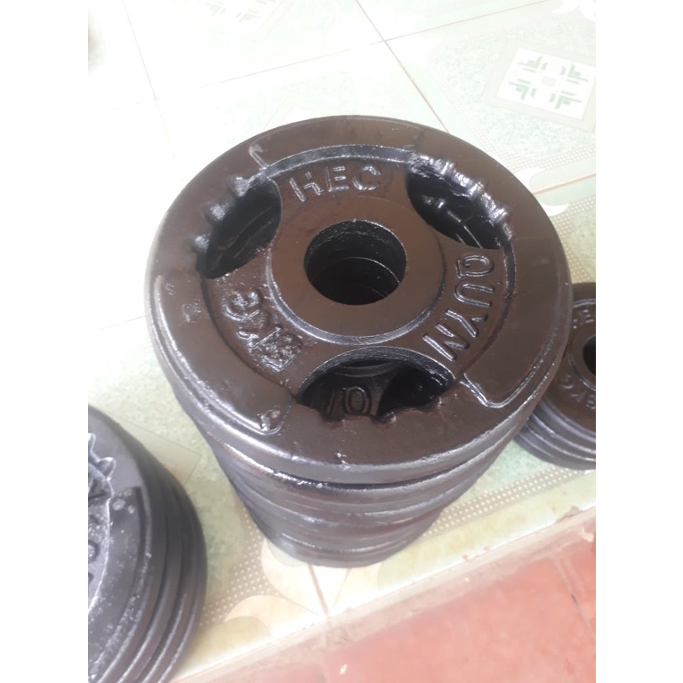 Tạ Bánh 5kg Lỗ To Phi 50 Gang Đúc