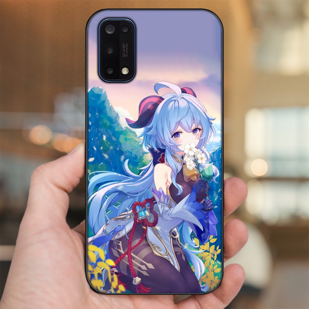 Ốp lưng Realme 7 Pro viền đen in hình Ganyu Genshin Impact