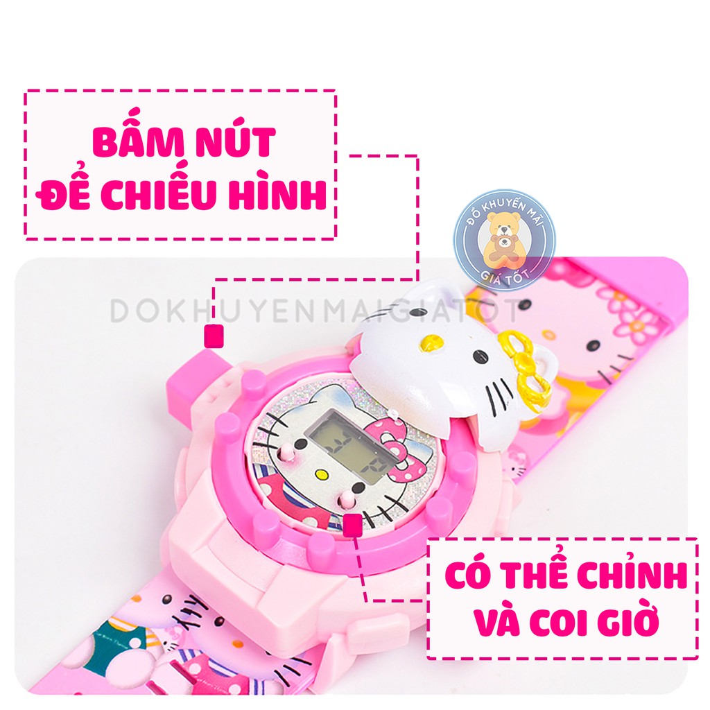 Đồ chơi nấu ăn ❤️ FREESHIP ❤️ Đồ chơi nhà bếp mẫu xe đẩy bán kem hồng 56 và đồng hồ cho bé gái chiếu  mèo dễ thương