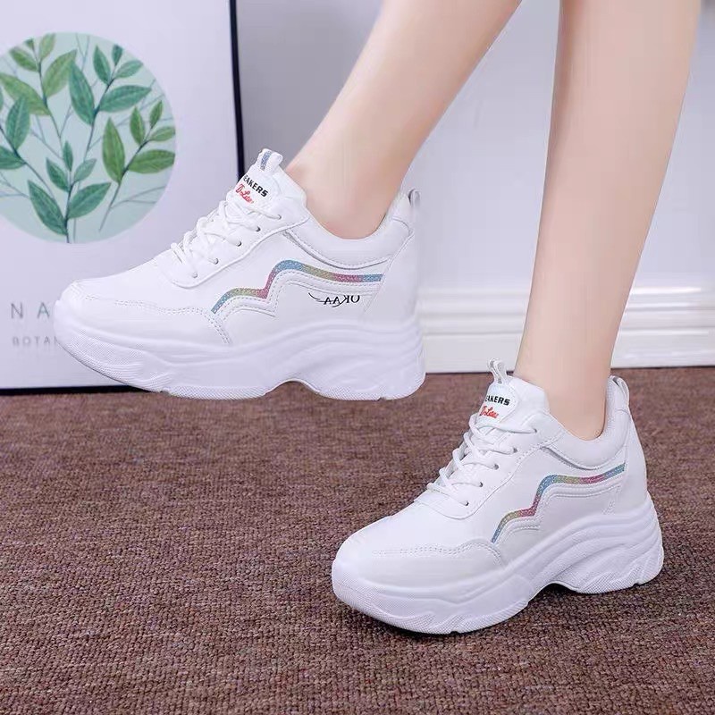 GIÀY Thể thao nữ KO độn đế 6cm chất liệu cao cấp siêu đẹp mẫu mới,sneaker nữ Hot trend, đi học | BigBuy360 - bigbuy360.vn